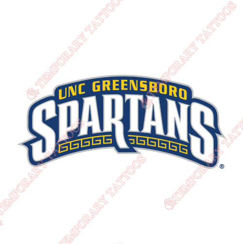 NC Greensboro Spartans Customize Temporary Tattoos Stickers NO.5364